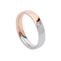 Anello Gioielleria Dossena  Fedi nuziali in Oro Diamante FAD100BR